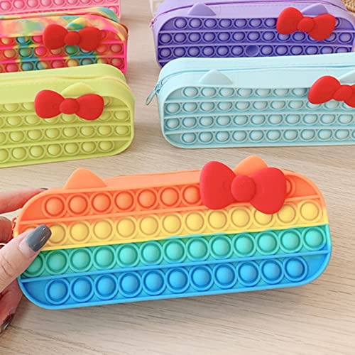 スクイーズ玩具　筆箱　カラフル　ペンケース　 ねこ　シリコン Amazon.co.jp: スクイーズ玩具 ペンケース ねこ 筆箱 多機能